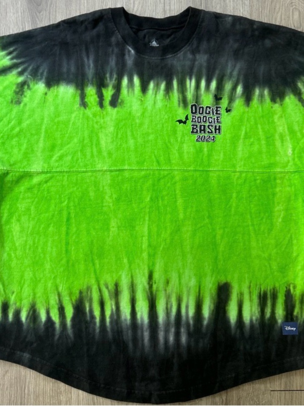 Disney Oogie Boogie Bash 2024 Tie-Dye Tee - Green & Black